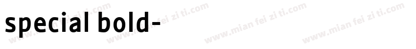 special bold字体转换